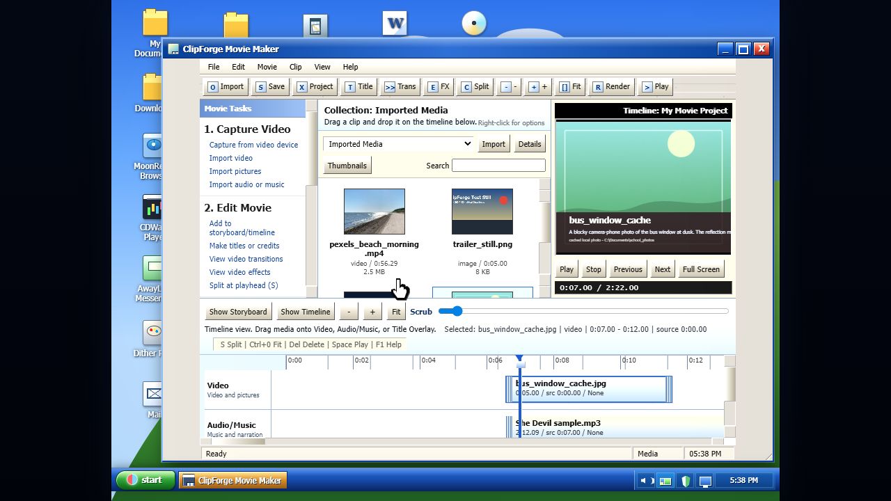 ClipForge Movie Maker